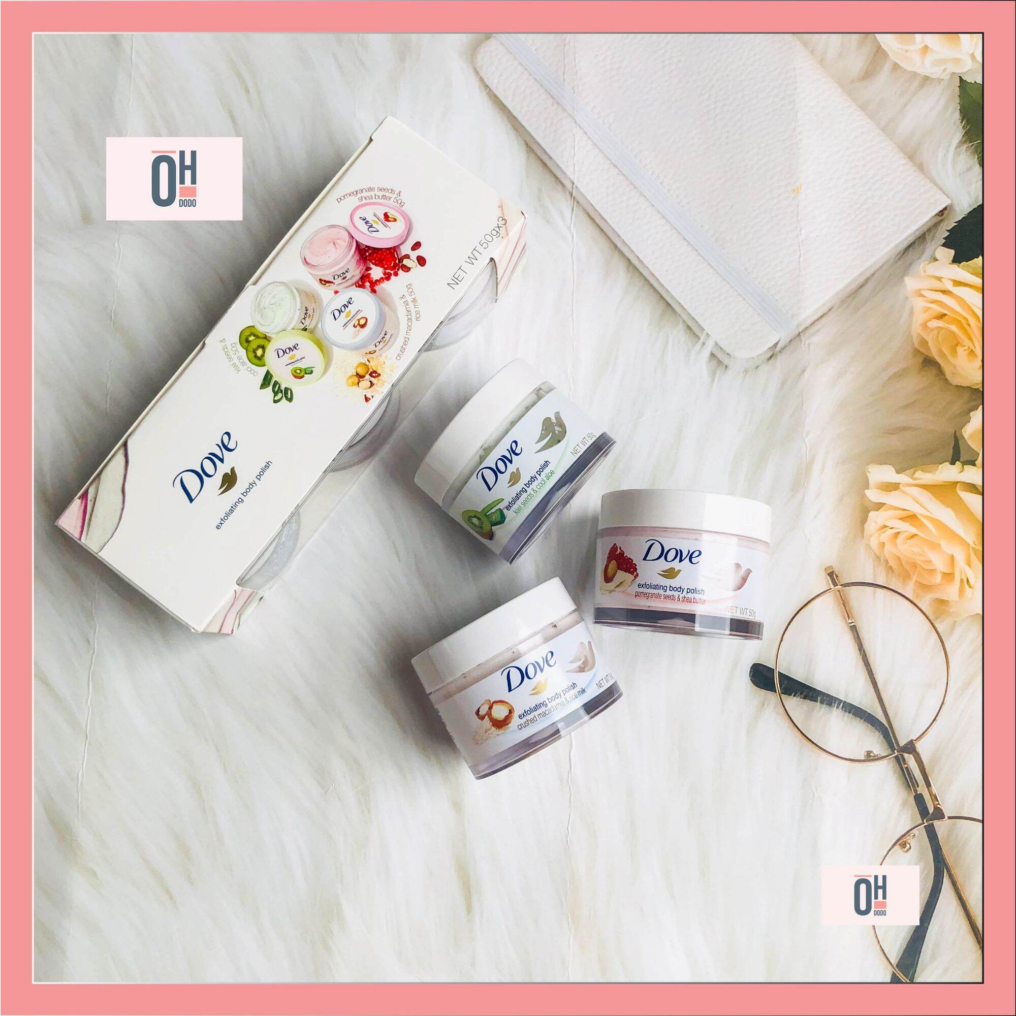 Tẩy tế bào chết Dove set 3