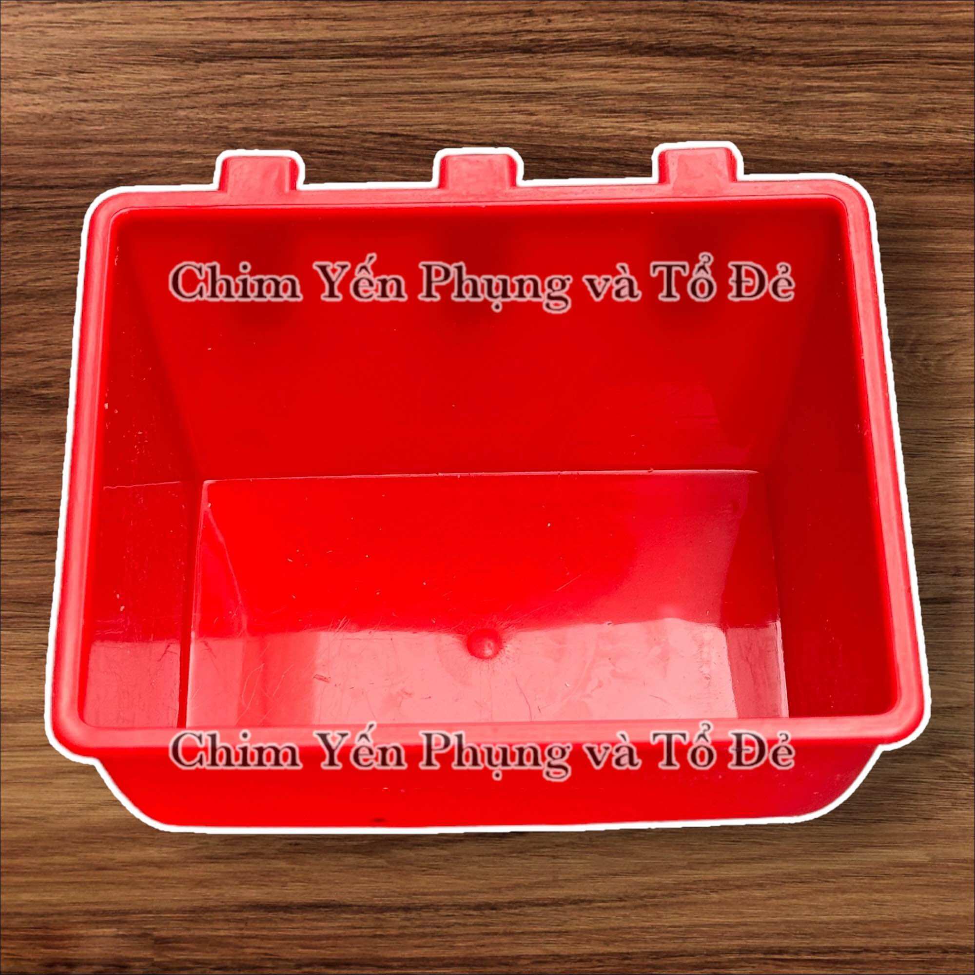 [size trung] Máng ăn vuông nhựa cứng, bền cho Thú Cưng.