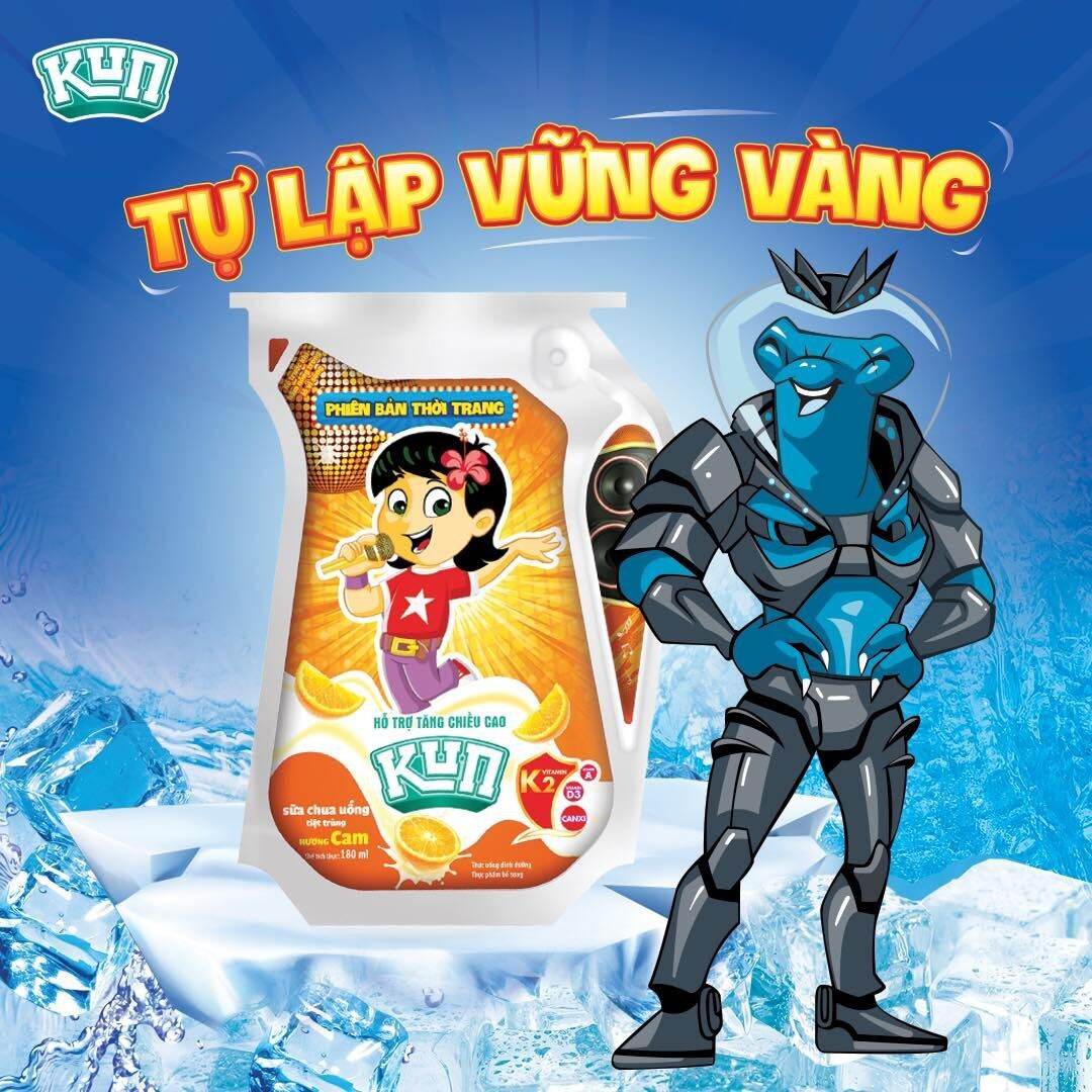 Thùng 24 túi sữa Kun Siêu Phàm 110ml đủ vị
