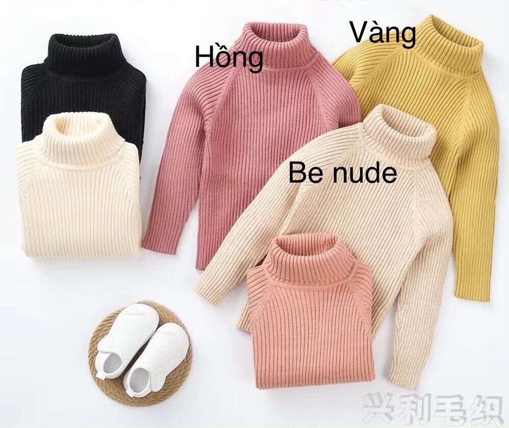 Áo len cao cổ lọ chất đẹp cho bé