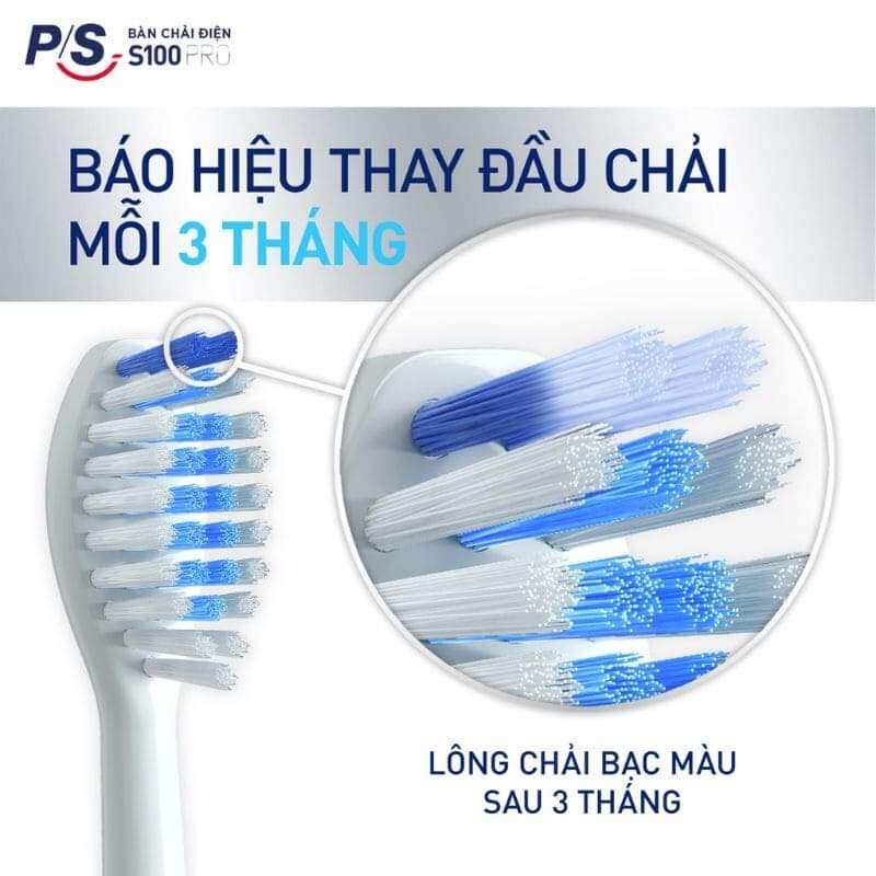 Bàn chải điện P/S S100 màu xanh