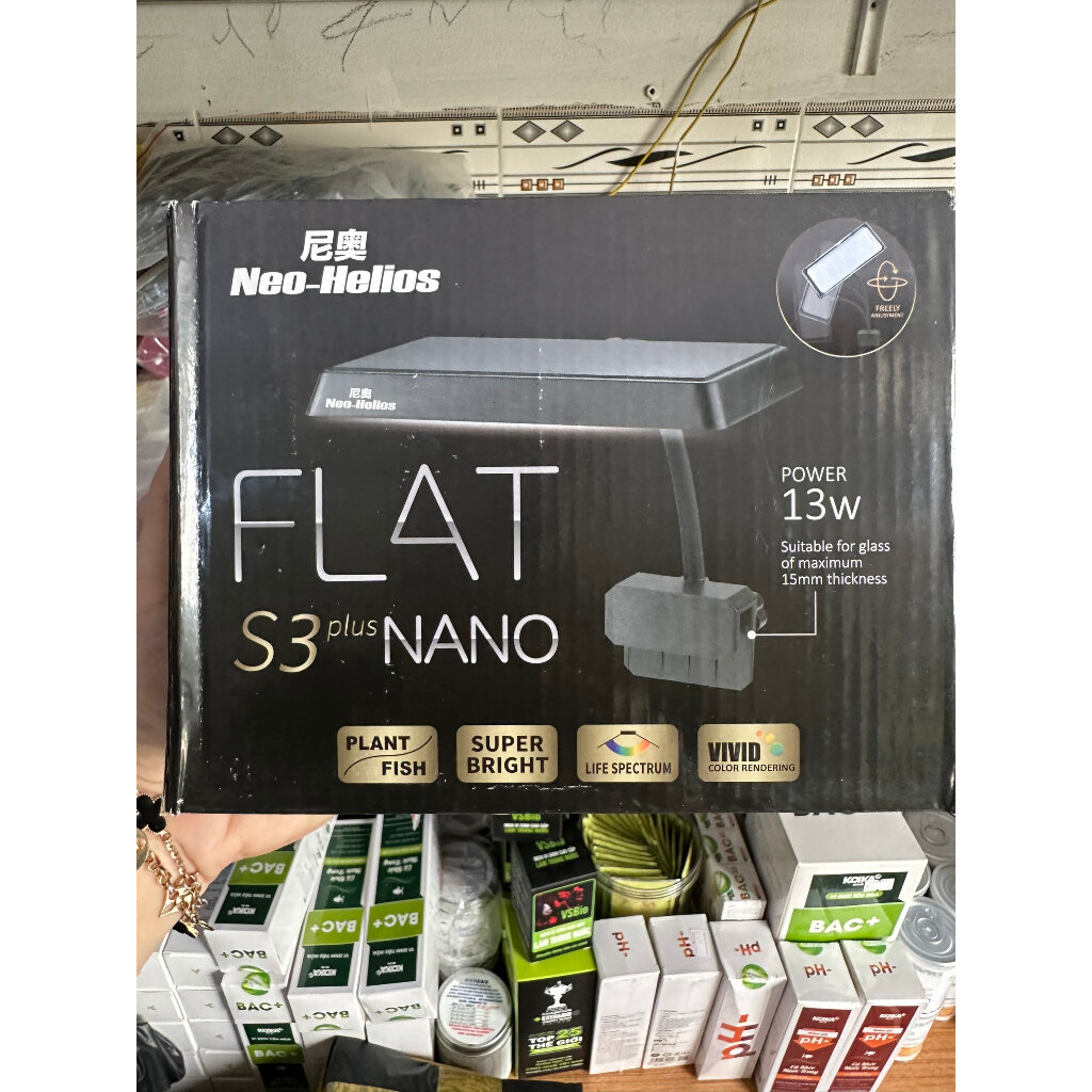 Đèn led neo helios FLSAT S3 plus nano.đỏ cá không đỏ nước