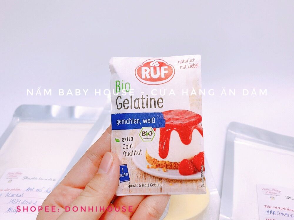 Date 2026 Tinh bột bắp hữu cơ, bột pudding, bột agar, Gelatin, bột nở , men nở RUF