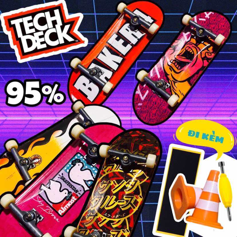 32mm Ván trượt ngón tay fingerboard chính hãng Techdeck mới 95%