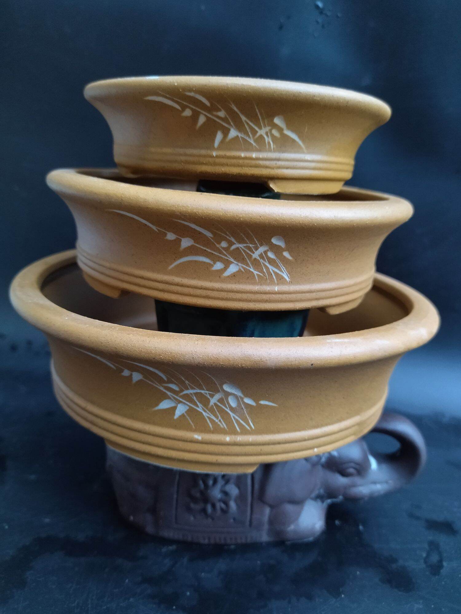 bộ 10 chậu gốm đất nung