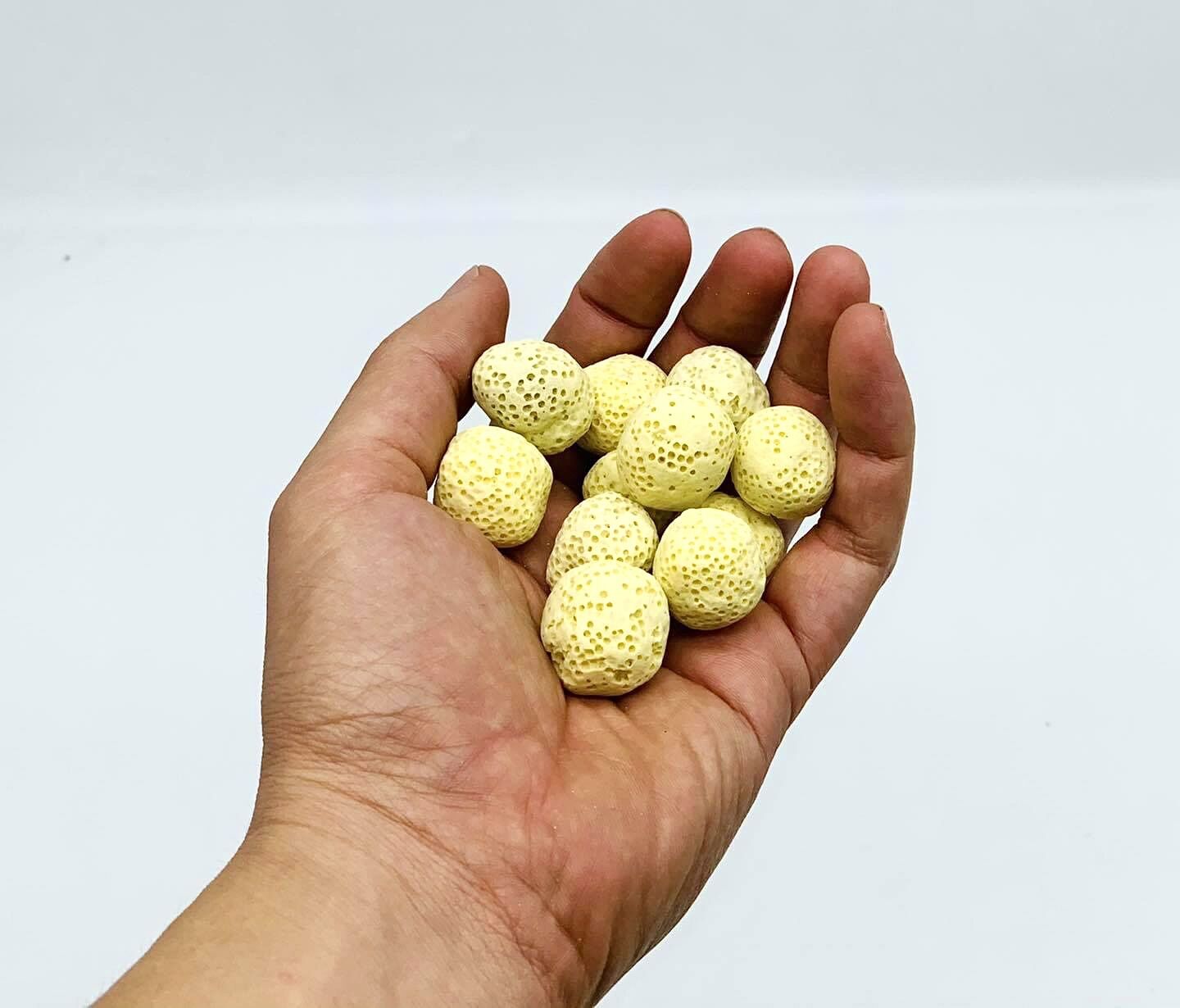 Sứ bi vàng lọc nước bể cá, vật liệu lọc hồ cá