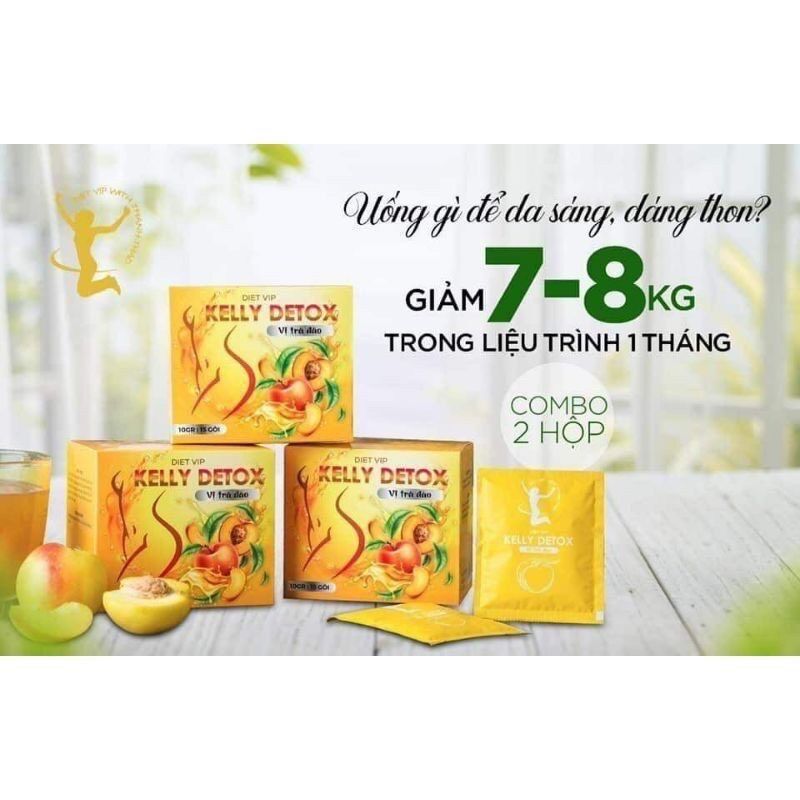 Trà đào giảm cân detox plus - minh quân
