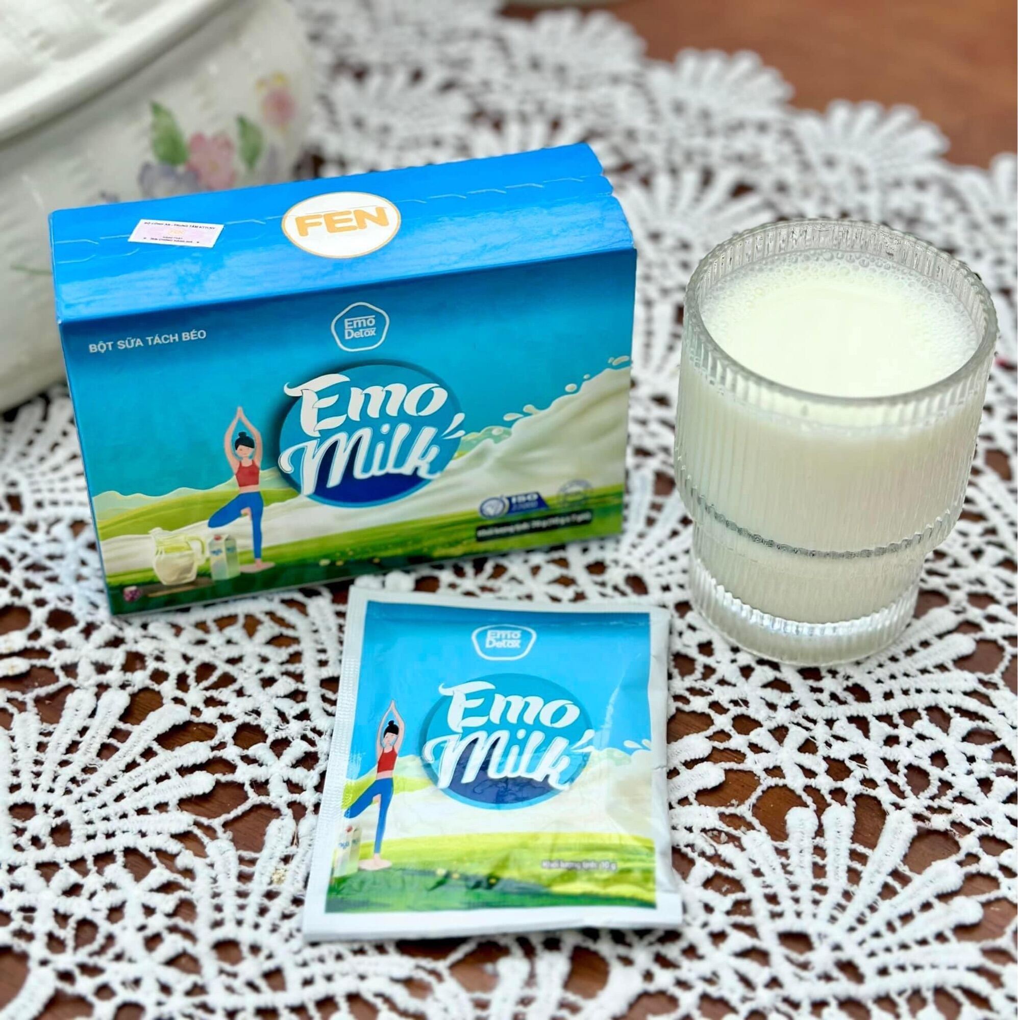 Combo 3 hộp Sữa tách béo Emodetox
