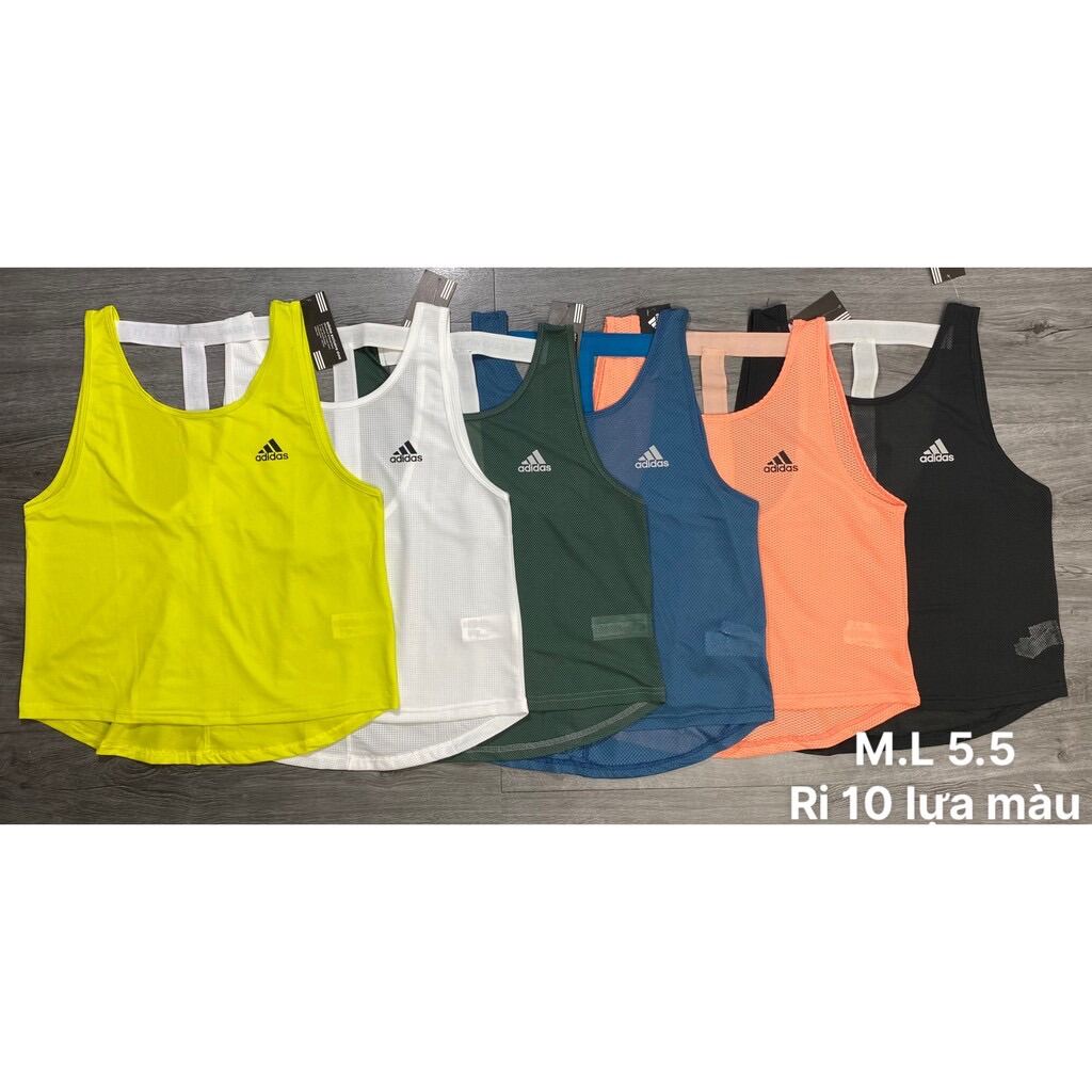 Áo Tanktop Thể Thao Tập Gym Nữ Dây Chữ T Chất Thun Lưới Nhẹ Mát