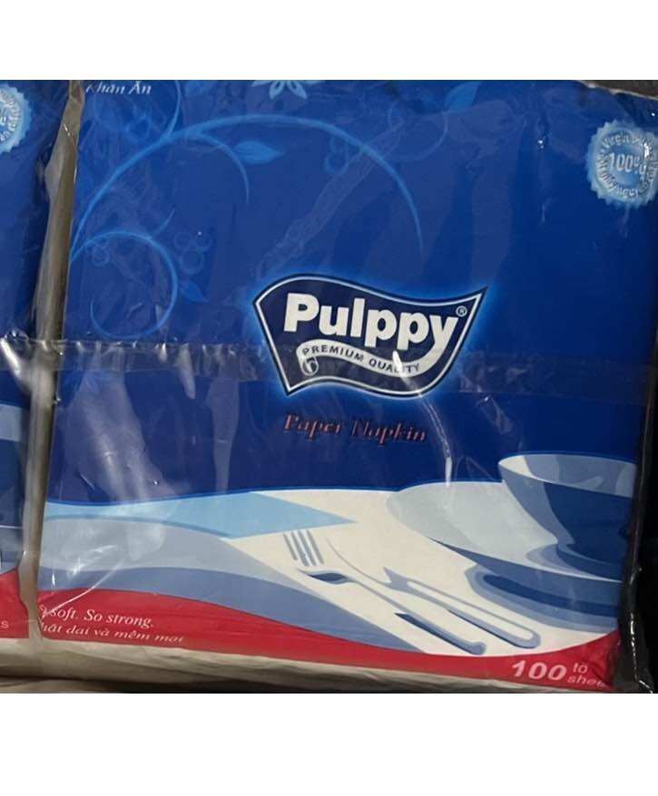 Khăn Giấy Vuông Pulppy 100 tờ