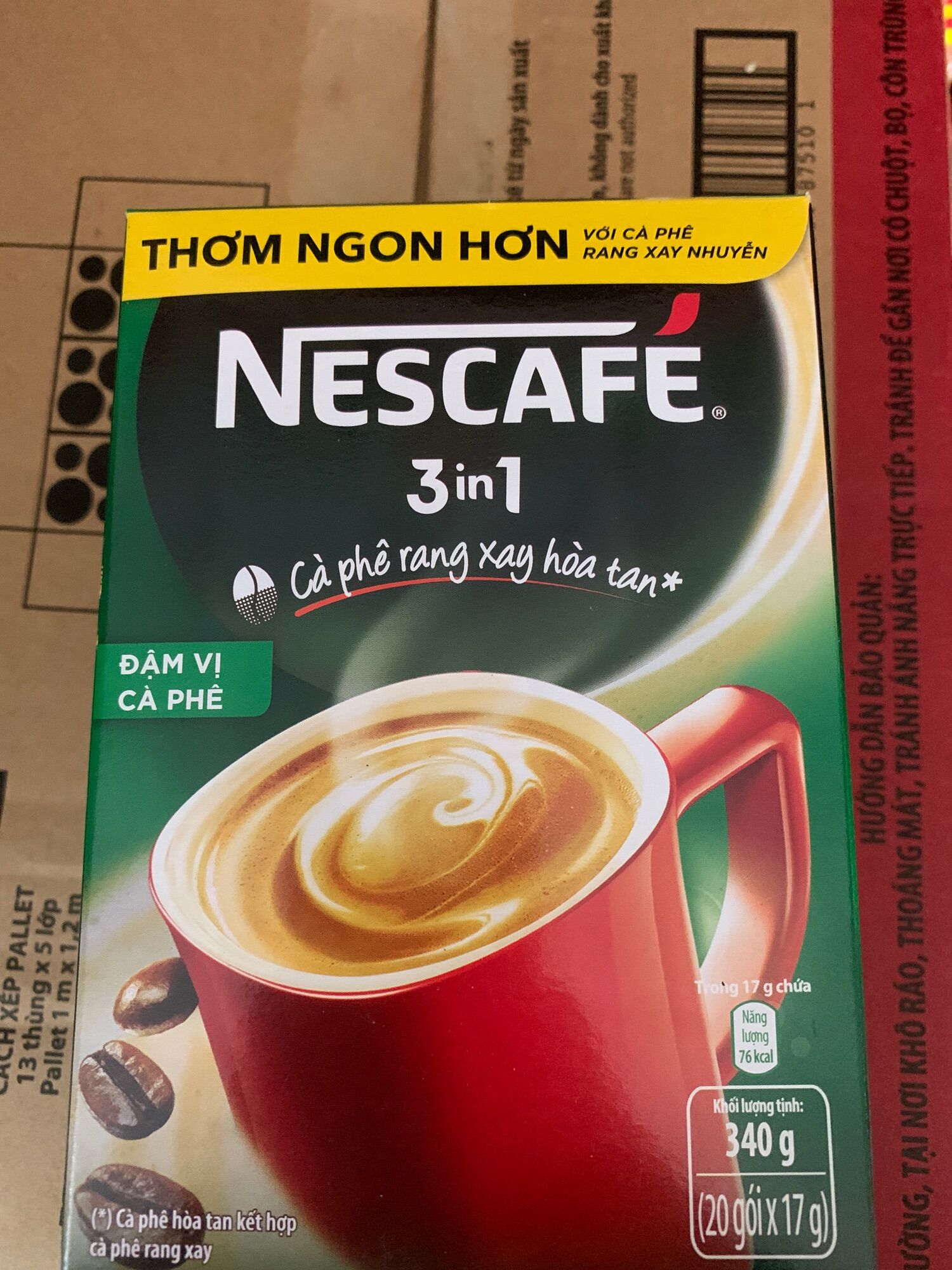 Nes xanh hộp 20gói