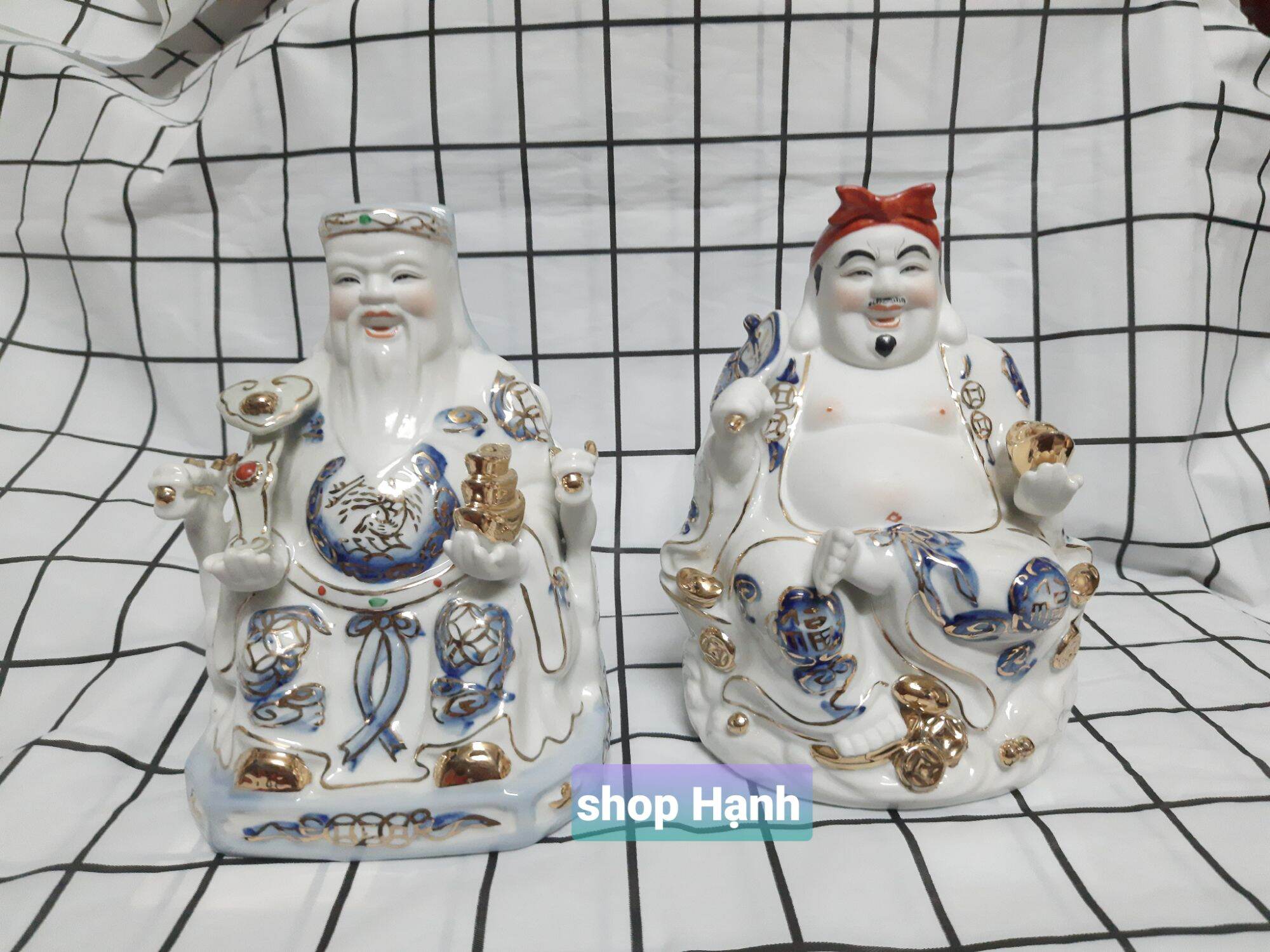 Ông địa thần tài phú quý cao 17 cm