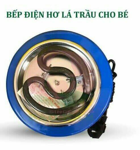 Bếp hơ lá trầu đắp cho bé