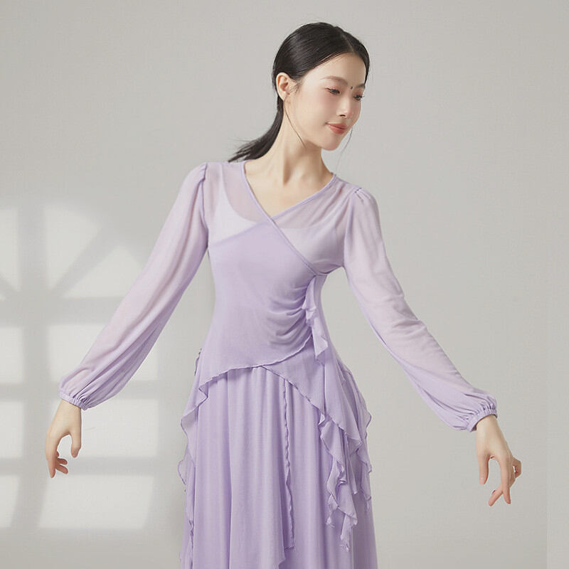 Trang Phục Múa Đào Tạo Tay Voan Xòe