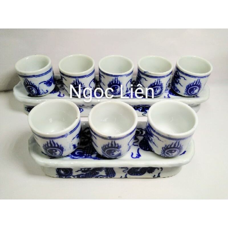 Bộ 3 ly , 5 ly cúng bát tràng
