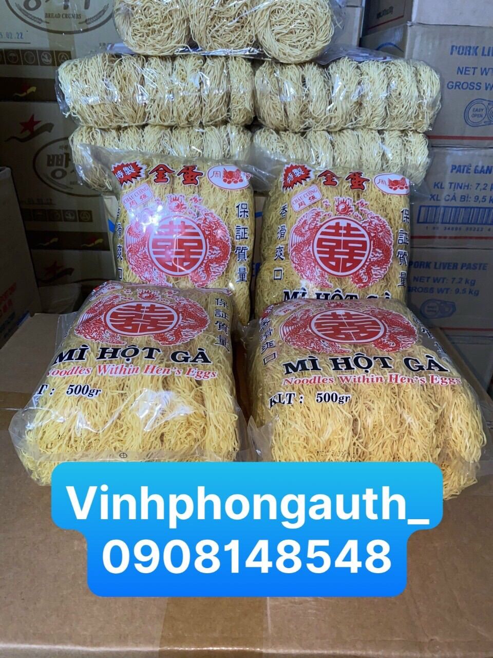 Mì Hột Gà Châu Cường 500gr