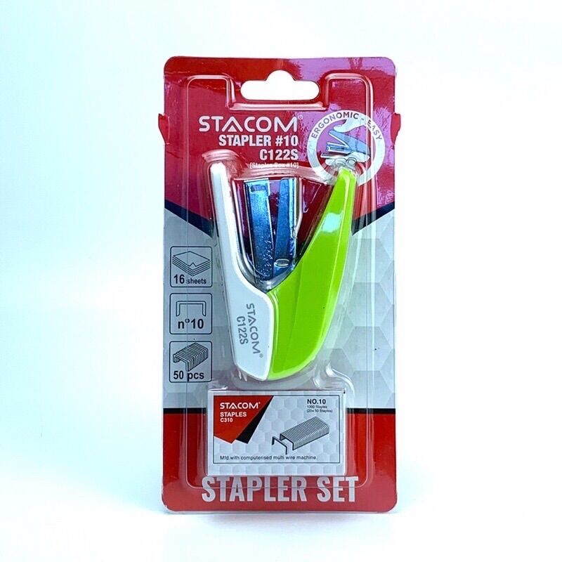 Bấm Kim Số 10 C122S - Có Trợ Lực ( Tặng kèm 1 hộp kim bấm)