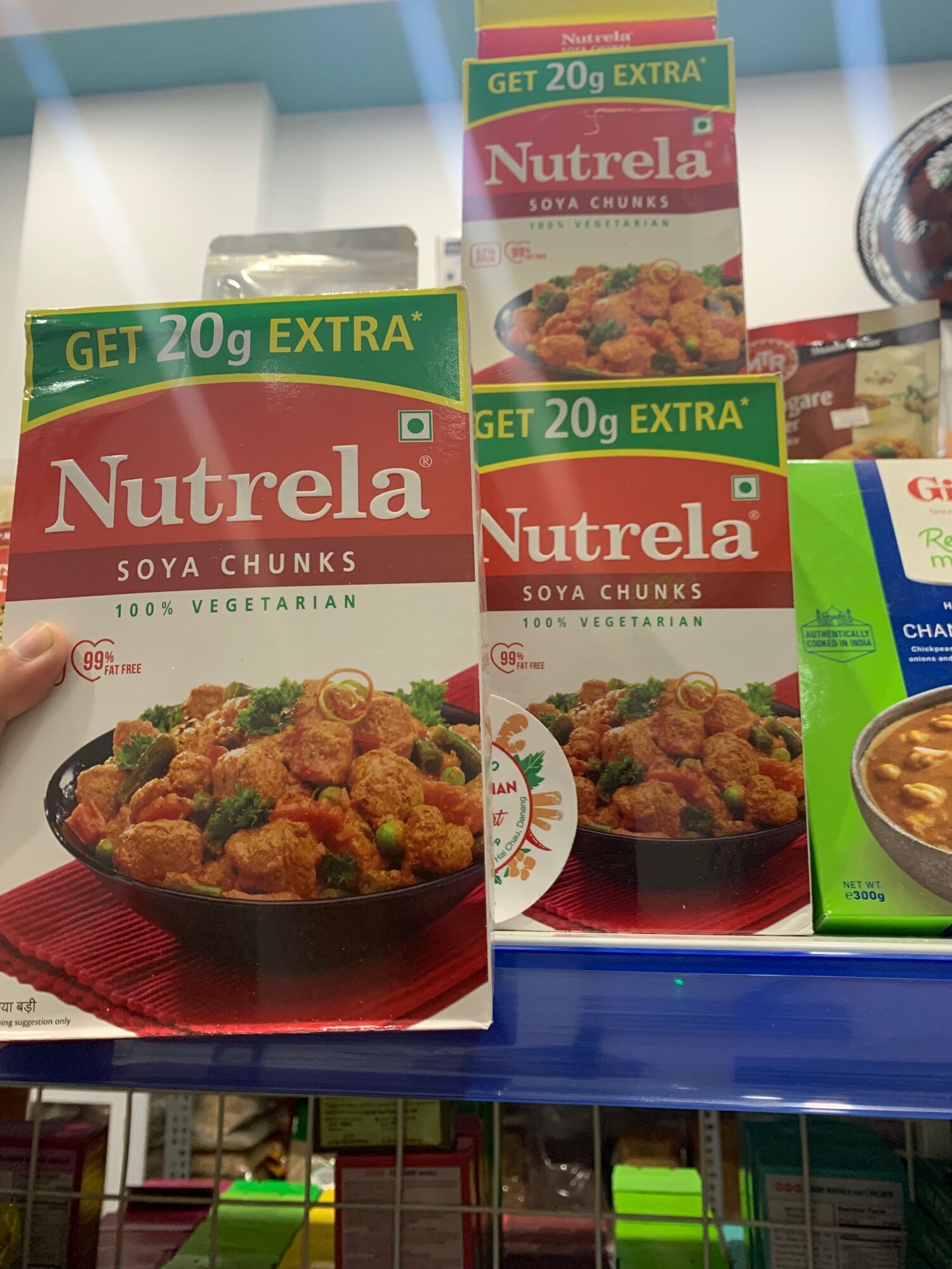 NUTRELA - Soya Chunks - Đậu hủ khô Ấn Độ