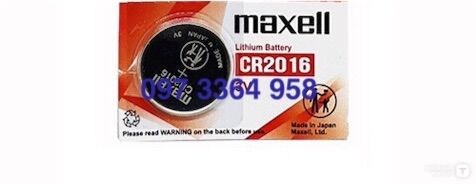 Pin CR2016 Maxell Vỉ 5 viên - Made in Japan