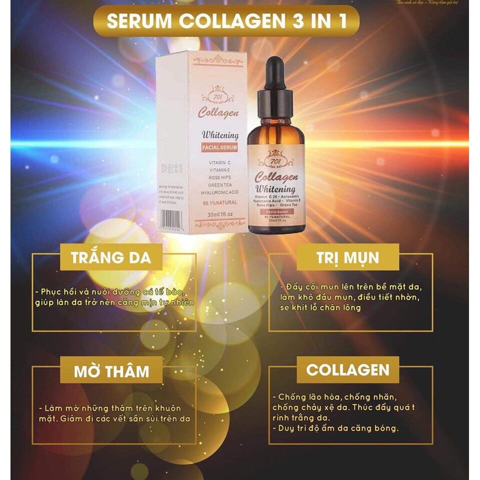 (Chính Hãng) Serum Collagen Plus E 701 - Cấp Collagen Dưỡng Trắng Da