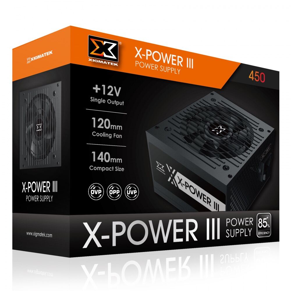 Nguồn máy tính XIGMATEK X-POWER III X-450 (EN45969) - Sản phẩm lý tưởng cho hệ thống GAME-NET thumbnail