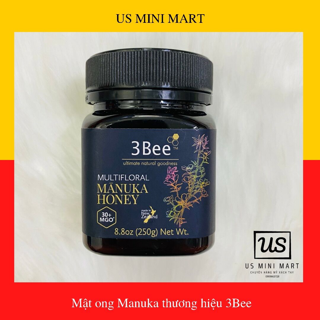 Mật ong manuka 30+ hiệu 3bee 250g của new zealand