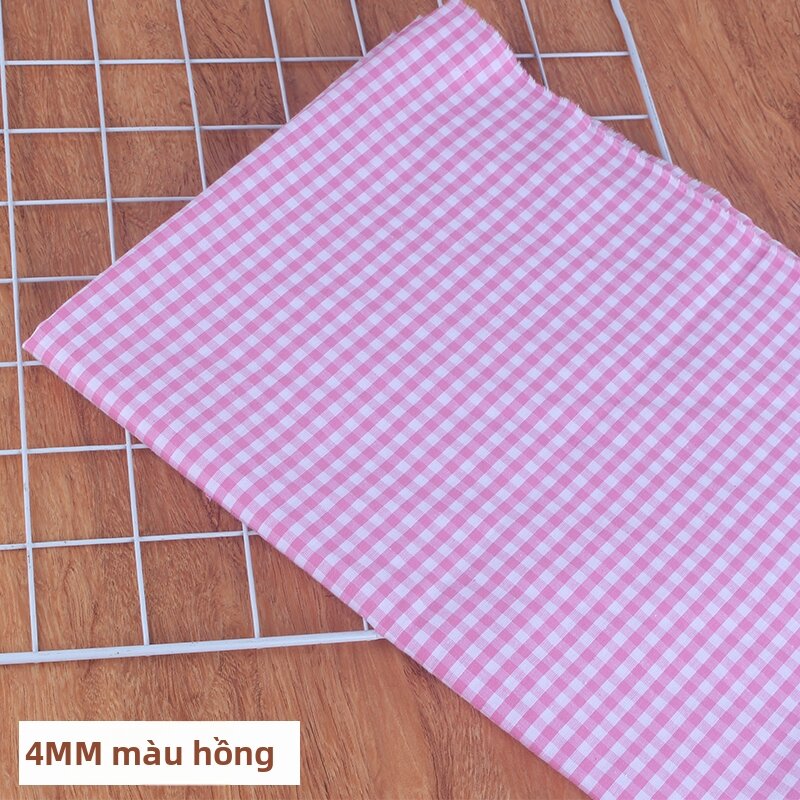 Vải Kẻ Caro Cotton Nguyên Chất Nhiều Màu Vải Thêu Quần Áo Vải Bàn Ăn Vải Thêu Tay Làm Quần Áo Vải Thêu Tay Vải Thêu Tay