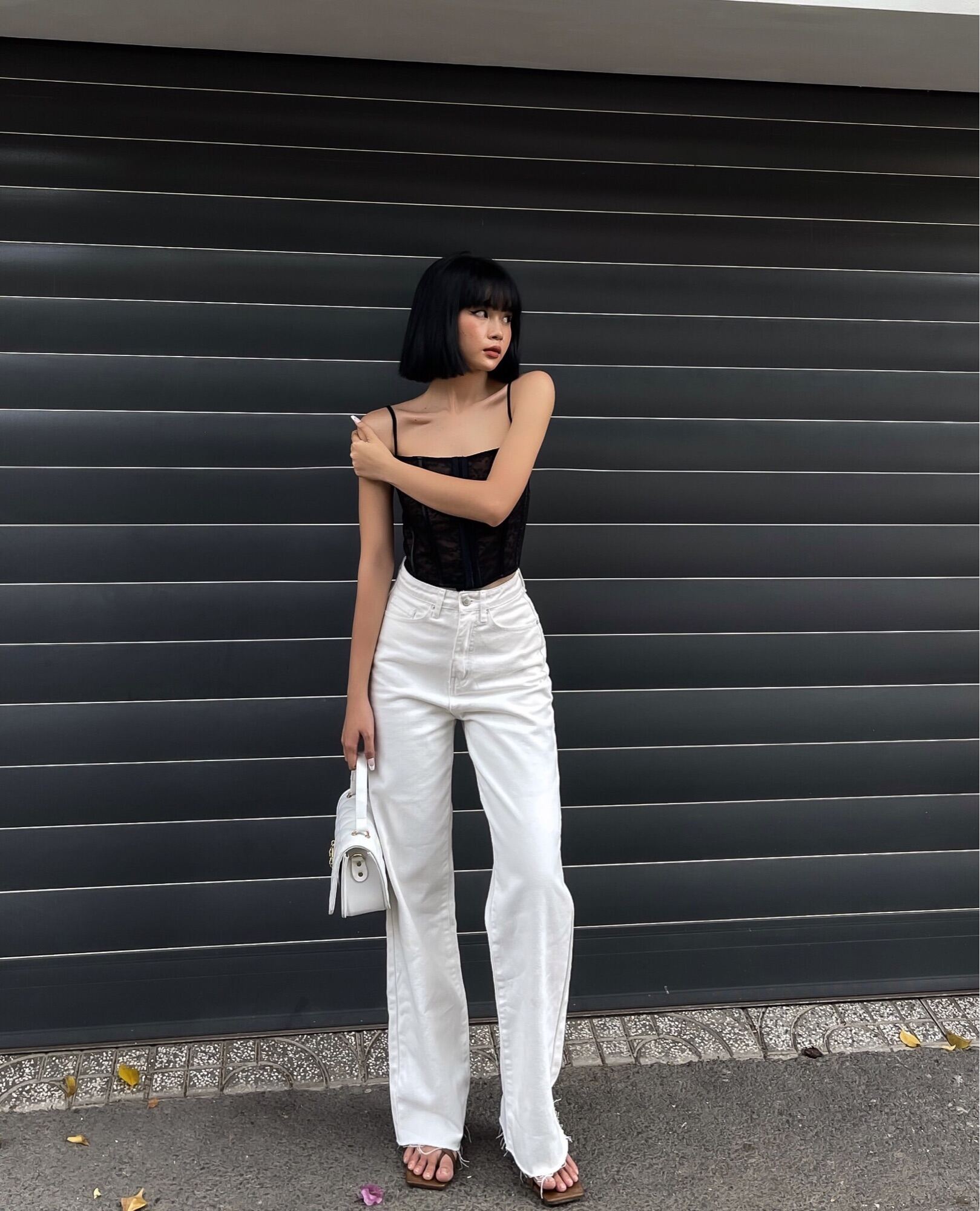 White Jeans - Quần Jeans trắng ống suông - THIẾT KẾ BỞI IAMCOCO.OFFICIAL. 