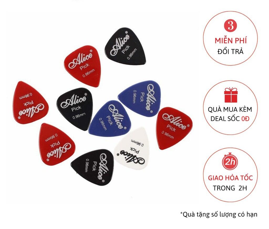 5 cái pick gảy đàn guitar