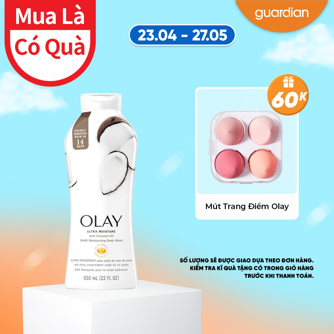 Sữa Tắm Dưỡng Ẩm Olay Với Tinh Dầu Dừa 650Ml