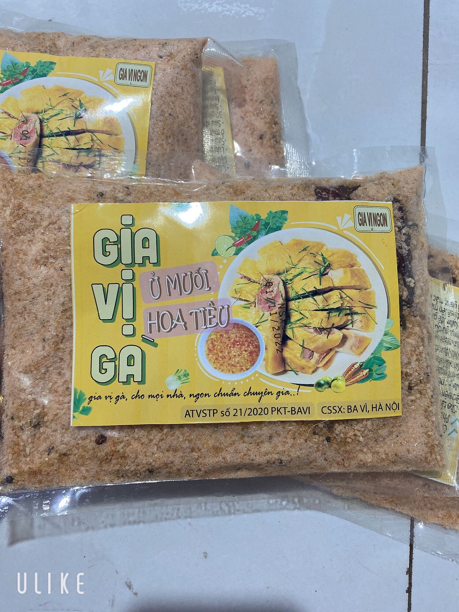 [ Tặng gói mắc khén ] Gia vị gà ủ muối hoa tiêu gói 300g