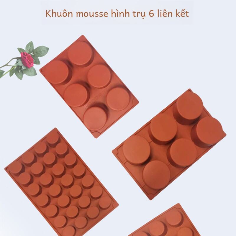 6-cavity Silicone Khuôn Bánh Mousse Cho Ngôi Nhà Diy Sử Dụng Món Tráng Miệng Bánh Thạch Bánh Ngọt Pháp Nướng Bếp Dụng Cụ Nấu Ăn