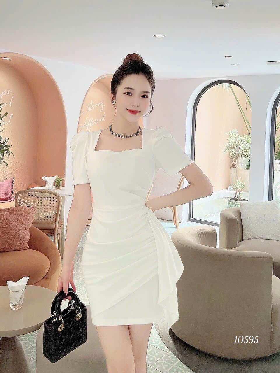 Đầm body cổ vuông siêu tôn dáng (có big size)