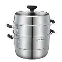 Supor | Nồi Hấp Inox Dày Đáy Phức Hợp 3 Lớp Dung Tích Lớn