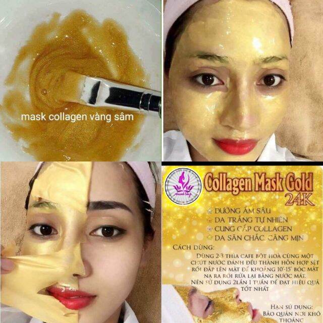 100 Gr Mặt nạ dẻo collagen vàng 24k & nhân sâm