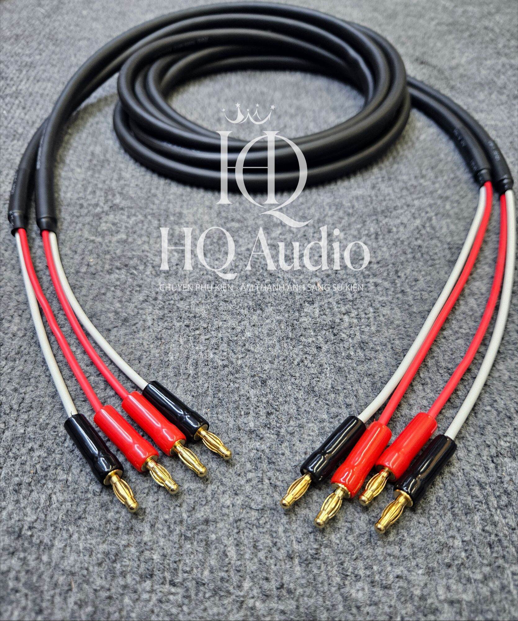  Dây loa bộ  Monster USA  2 đầu  bắp chuối mỏ  chim. Dây  lõi  đồng  2×1.5 lõi đồng nguyên chất  Đơn giá: 1 bộ 2 sợi  