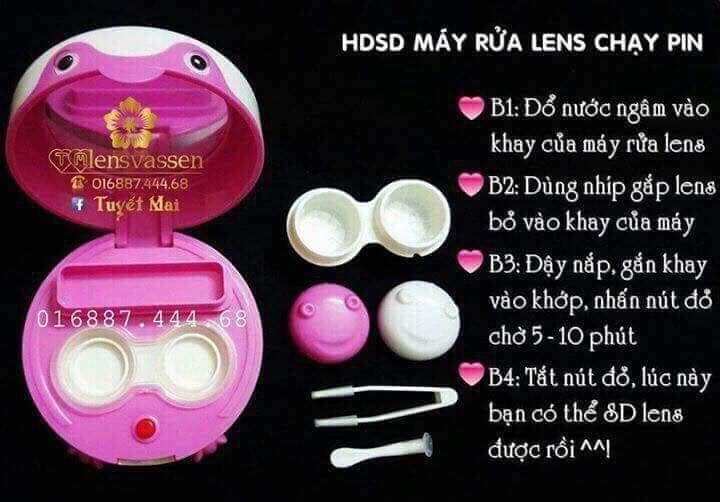 Máy rửa lens pin