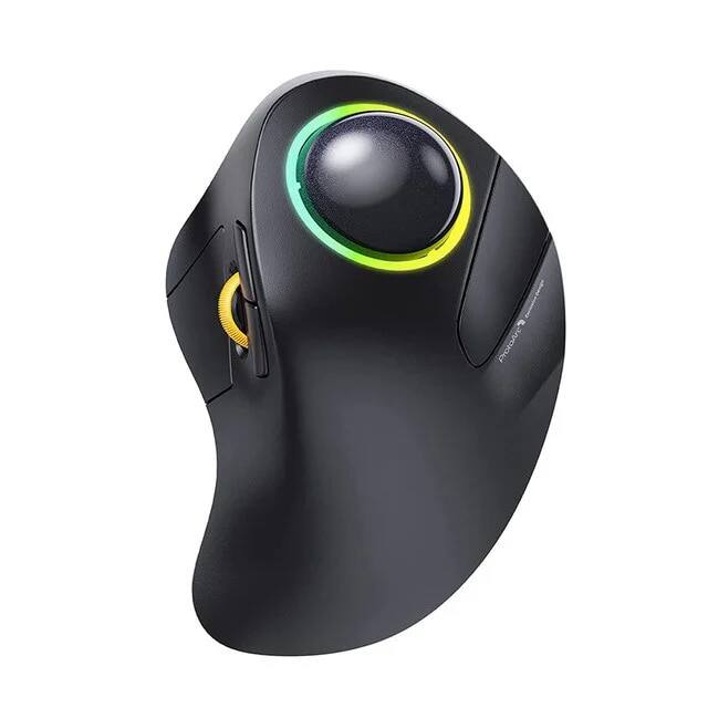 Seenda Bluetooth Rgb Trackball Chuột Không Dây 2.4G Điều Khiển Ngón Tay Sạc Công Thái Backlit Rollerball Cho Mac Ipad Có Thể Điều Chỉnh Dpi