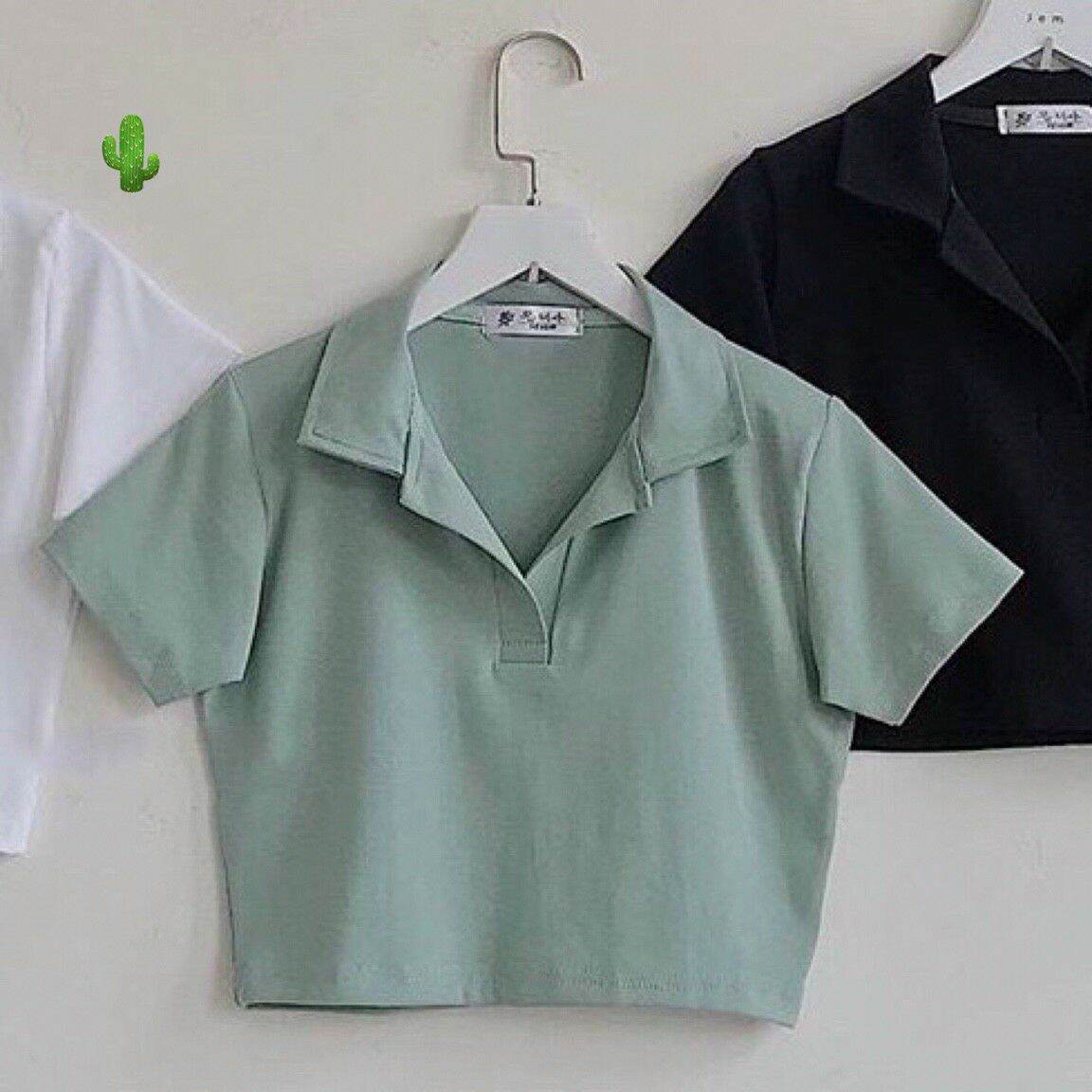 ÁO CROPTOP CỔ TRỤ