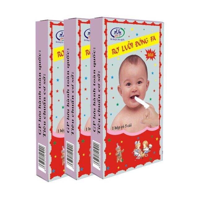 10 hộp rơ lưỡi Đông Fa cho bé yêu