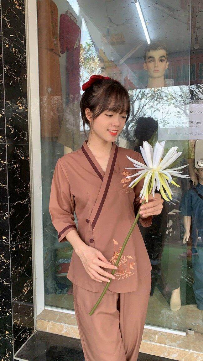 ĐỒ LAM ĐI CHÙA NỮ CHẤT VẢI KATE LOẠI 1
