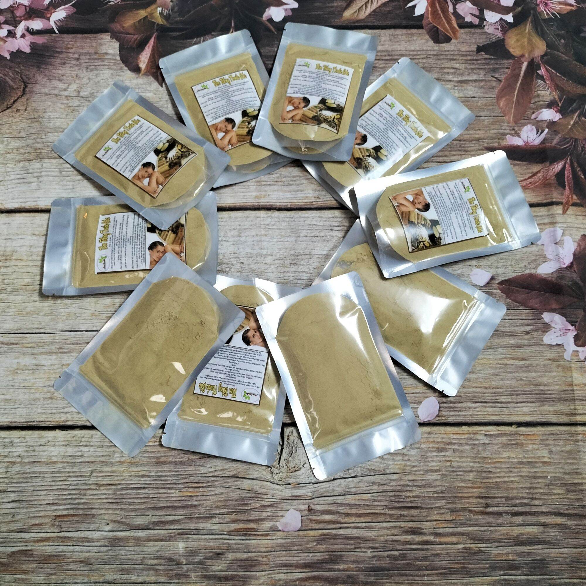 500g bột  tắm trắng thuốcbắc 24 vị [đắp mặt+ tắm body] dưỡng trắng da