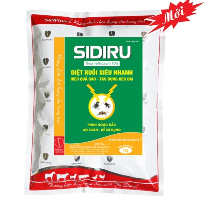 THUỐC DIỆT RUỒI SIRIDU - AN TOÀN, HIỆU QUẢ ( ruồi xanh, ruồi vàng, ruồi nhà) gói 100gr