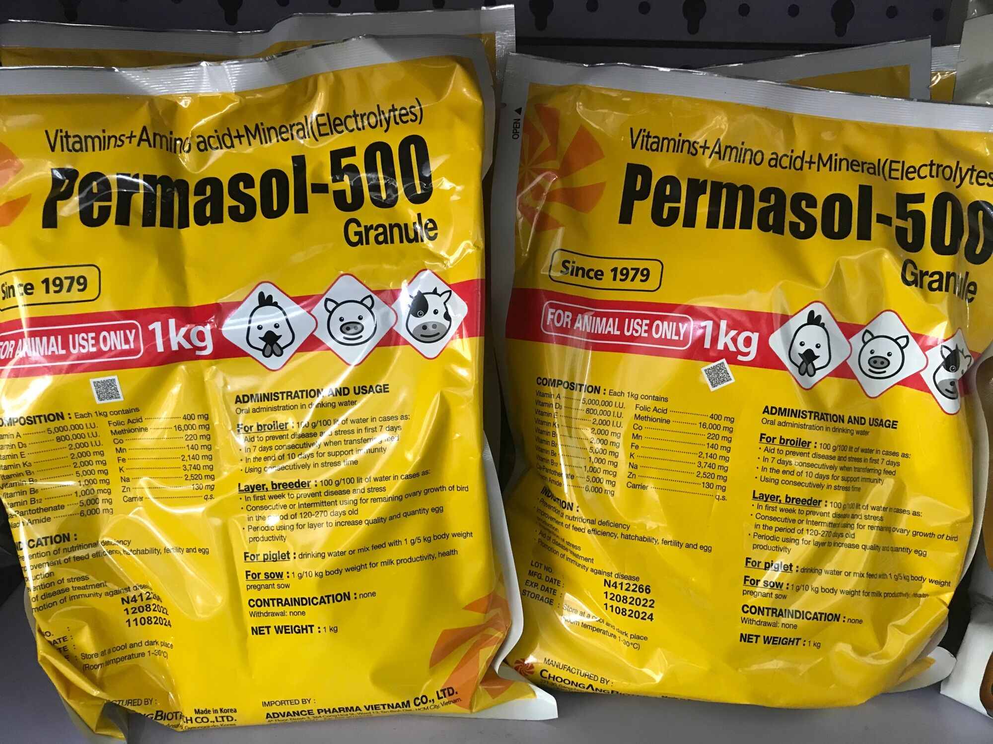 Permasol 500 Hàn Quốc gói 1kg