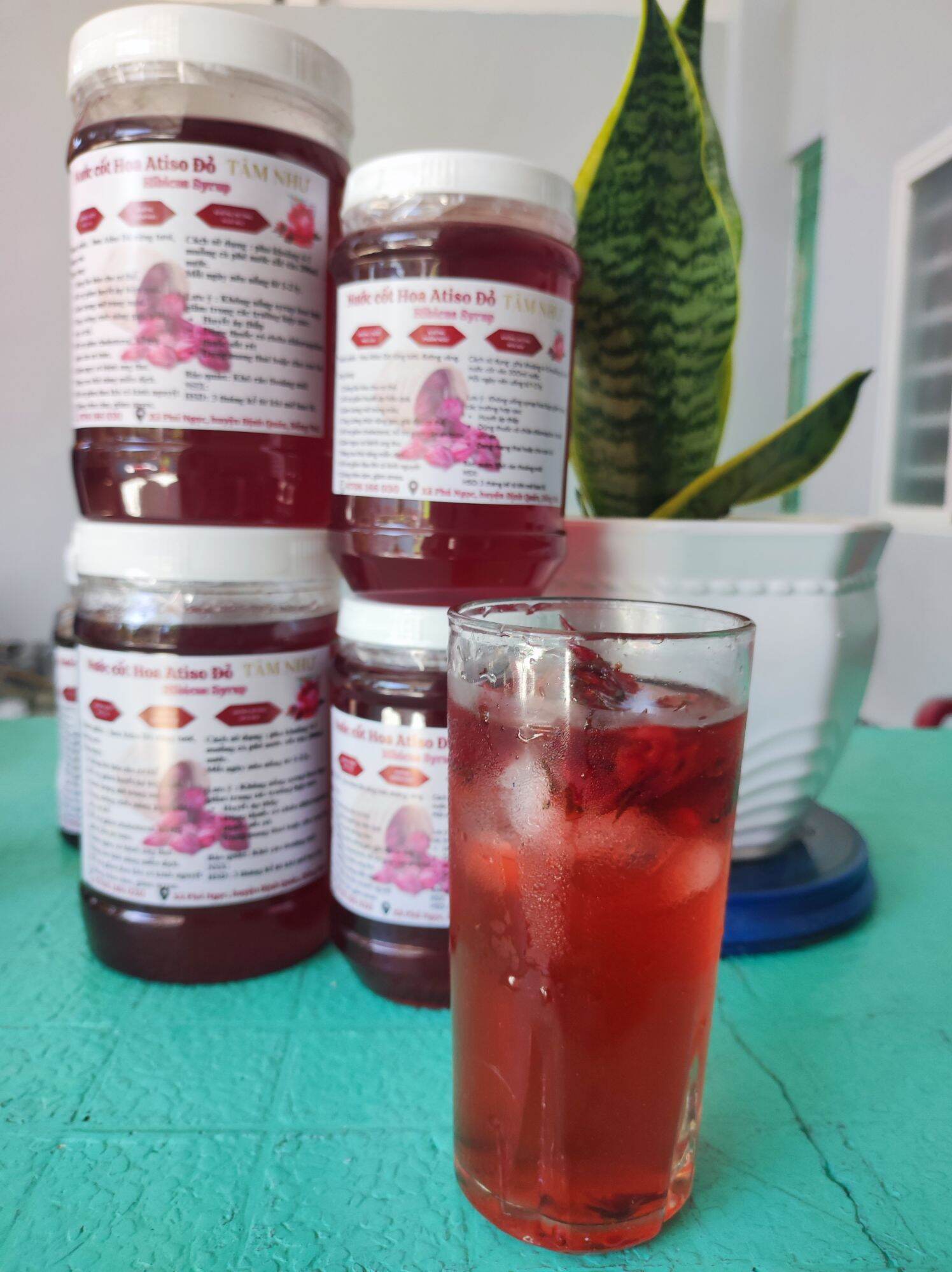 Siro hoa Atiso đỏ nguyên chất 1kg