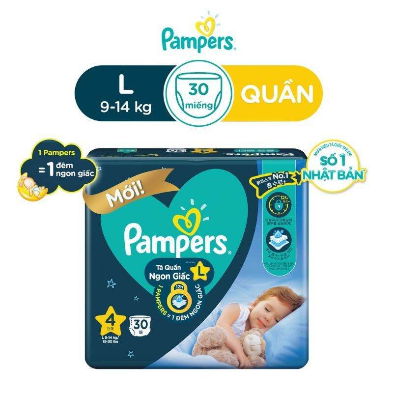 Tã quần Pampers ngon giấc size L30