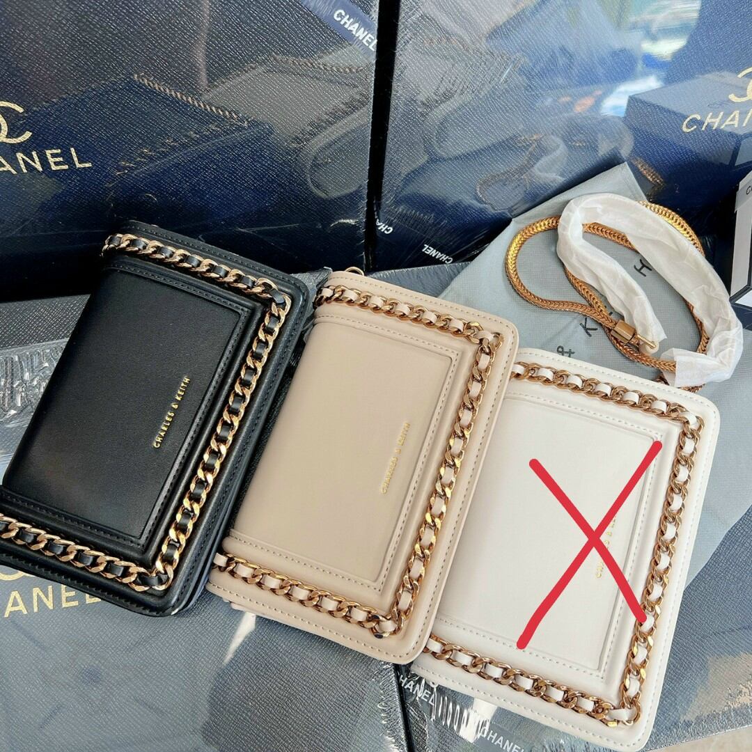✨ túi cnk viền xích - hàng quảng châu chuẩn - size 19