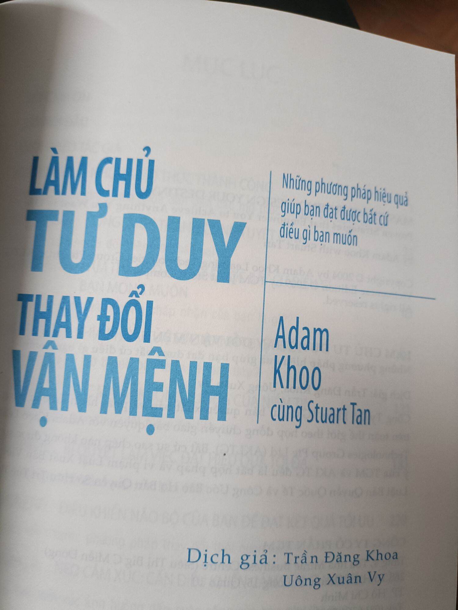 Sách-Làm chủ tư duy thay đổi vận mệnh