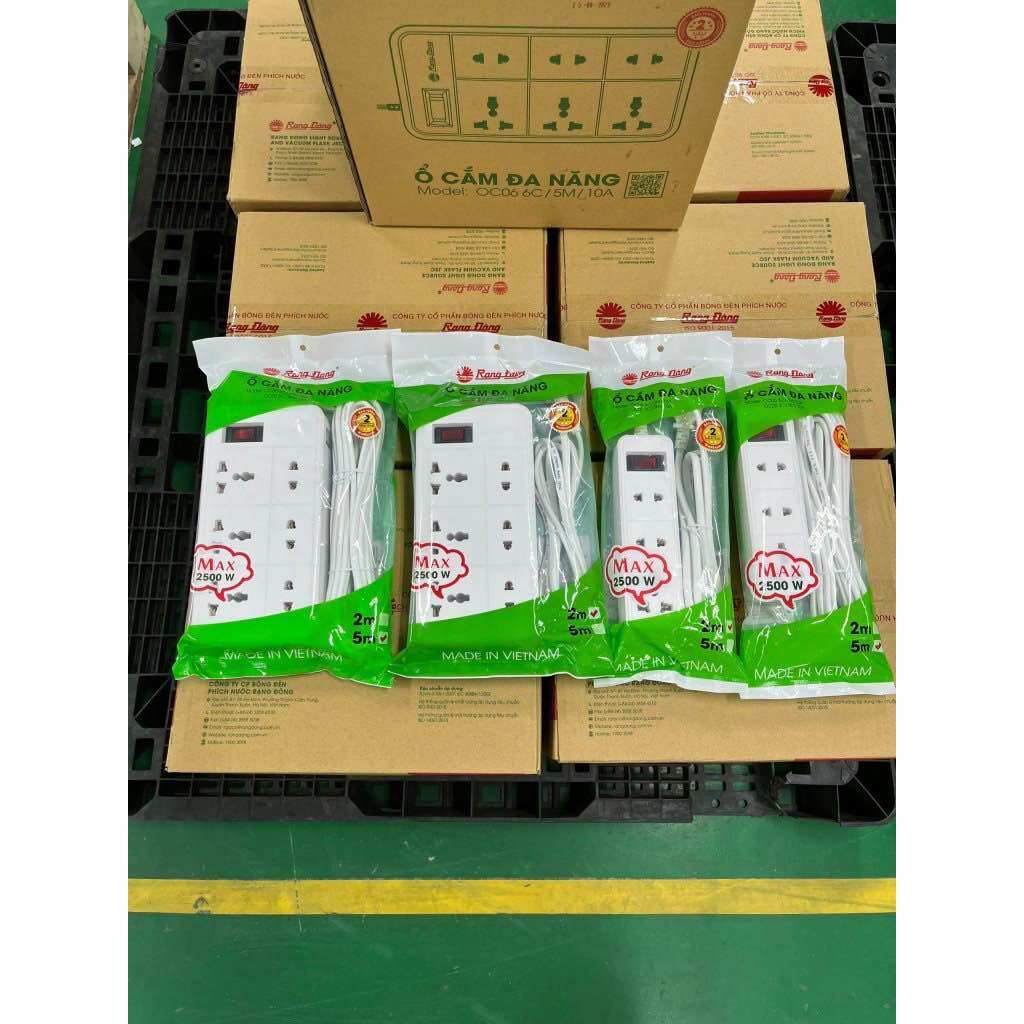 Ổ cắm kéo dài Rạng Đông OC05 - OC06 10A