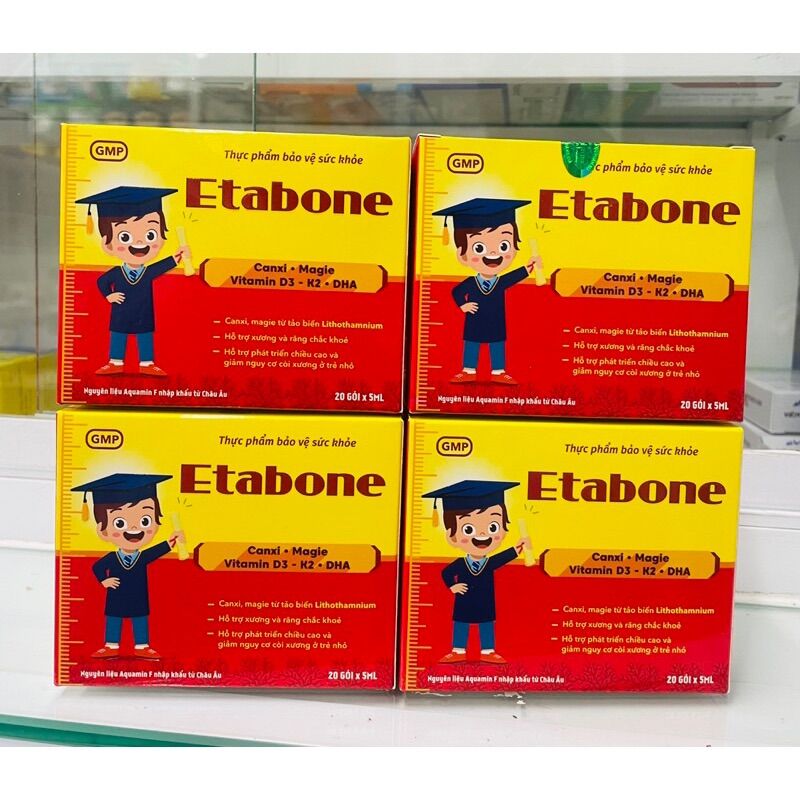 Etabone Canxi D3 cho bé - Hộp 20 gói